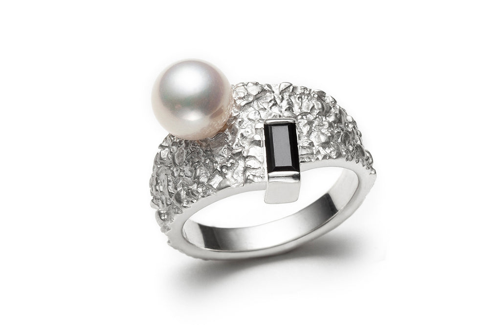 Ethereal Pearl Spinel Ring
