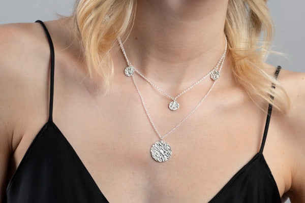 Mineral Medallion Charms Necklace