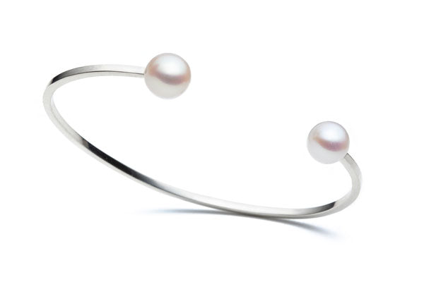 PEARL CUFF IN SILVER