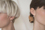 Dash Pearl Earrings in Gold