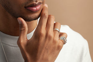 Bague Chevalière Bridge en Argent