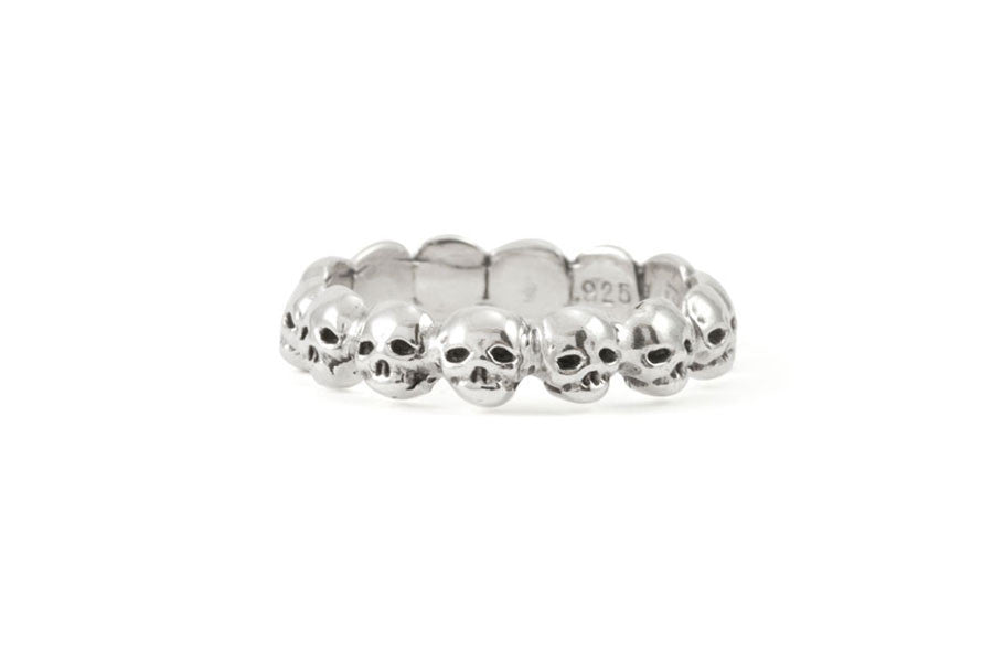 Bague Memento Mori en Argent