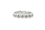 Sterling Silver Memento Mori Skull Ring