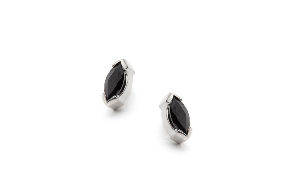 
            
                Load image into Gallery viewer, Petite Marquise Earrings in Silver
            
        